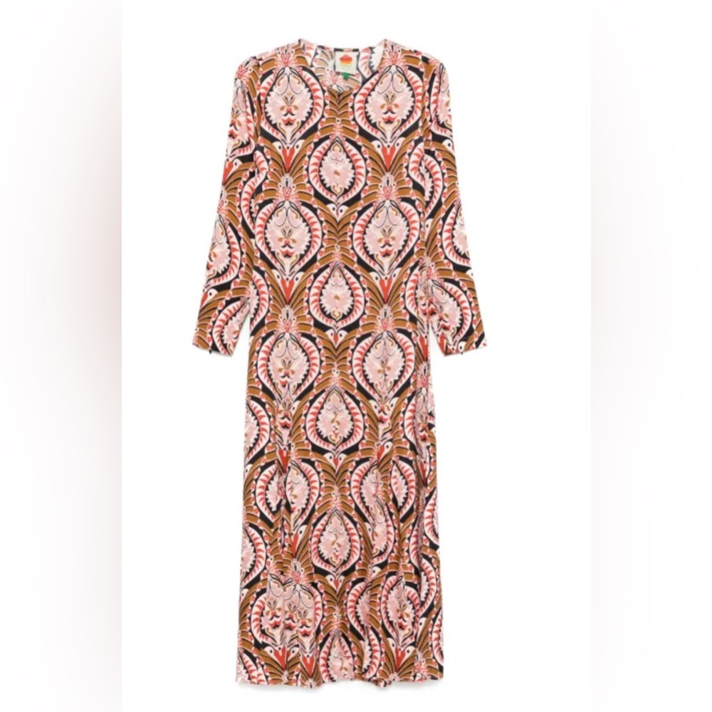Elegant Multicolor Patterned Dress